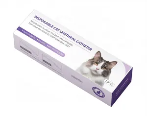 Catetere per gatti Tom catetere urinario per gatti con fori laterali stylet sterile