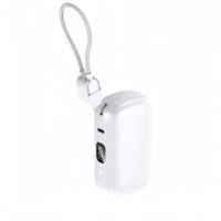 Nouveaux produits en gros en promotion : Mini batterie externe portable ultra-fine 10000 mAh en PVC et ABS, charge rapide PD 22,5 W 20 W avec câble pour téléphones