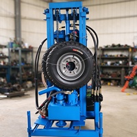 Mini-foreuse compacte intelligente de 150 m pour puits d'eau, petite foreuse diesel pour puits d'eau agricole