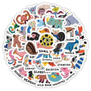 Adesivi Divertenti <span class=keywords><strong>di</strong></span> Alta Qualità, 50 Pezzi, Impermeabili in Vinile, Promozionali per Premi Scolastici e Quaderni - Product Image 1