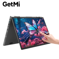Ordinateur portable YOGA 360 Transformer Intel N100 en gros, double écran de 14 pouces, résolution 2240*1440, Windows 11, SSD