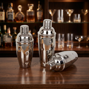 Ensemble Boston Shaker de style classique de haute qualité en acier inoxydable et verre écologique, capacité 850 ml, pour usage domestique et accessoires de bar - Product Image 2