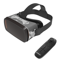 Lunettes VR 3D Compatibles iOS & Android 4.7-6.5'' Téléphones Casque de Réalité Virtuelle 3D VR Box pour Films & Jeux avec Manette