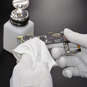 100% pulizia in poliestere <span class=keywords><strong>salviette</strong></span> panni senza lanugine a doppia maglia con filamenti Ultra fini ad asciugatura rapida per uso domestico - Product Image 4