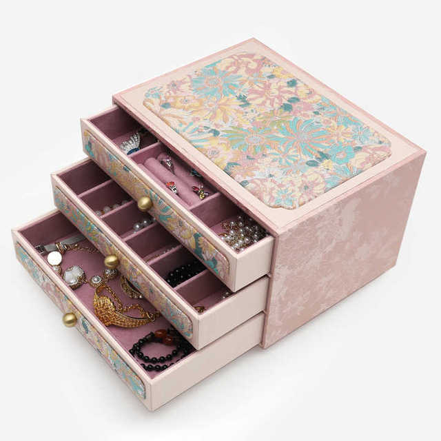 Manufacture Custom Logo Recyclable Paperboard Luxury Leather Jewelry Case for Bracelet Necklace Earring Ring Packaging Box