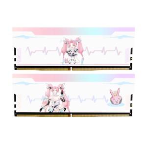 Mémoire RAM RGB <span class=keywords><strong>DDR5</strong></span> 16 Go/32 Go avec fréquence 4800-8000 MHz Motif anime rose - Product Image 3