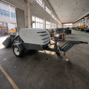 Pompe mélangeuse de mortier semi-sèche mobile diesel 55 kW pour travaux de nivellement de sols en construction - Product Image 2