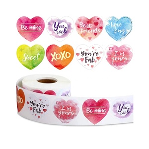Pegatinas de Corazón de San Valentín, Etiquetas de Amor Personalizadas, Sellos de Embalaje de Regalo Románticos - Product Image 5
