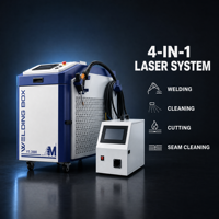 Machine de soudage laser industrielle portative 1500w 2000w 3000w, soudeuse laser aluminium, mini machine de soudage laser 4 en 1
