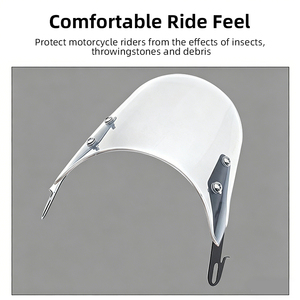 Parabrisas Modificado para Motocicleta, Universal de 5-7 Pulgadas, Estilo Retro, Protector de Carenado Delantero - Product Image 5