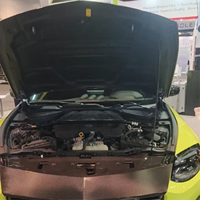 Couverture décorative de haute qualité en fibre de carbone pour le compartiment moteur et le réservoir d'eau pour Nissan 400Z RZ34, pièces de tuning extérieur