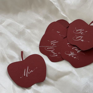 Cartes de vœux en papier coton estampé à chaud, cartes de table de mariage personnalisées, cartes d'accompagnement florales, couleurs personnalisées, logo de mariage - Product Image 5