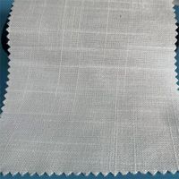 Tissu en polyester synthétique imprimé numériquement 230 g/m² effet lin slub pour serviettes, chemins de table, nappes, chemises, pantalons et décoration intérieure