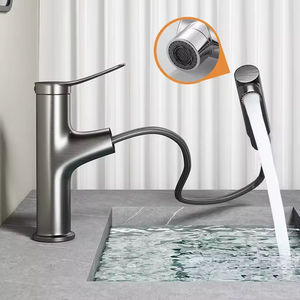 Rubinetto per Lavabo in Lega di Zinco Estraibile Monoforo con 3 Modalità, Miscelatore Acqua Calda e Fredda per Progetti Residenziali - Product Image 3