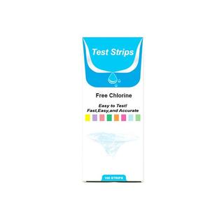 Bandelettes de test de <span class=keywords><strong>chlore</strong></span> <span class=keywords><strong>libre</strong></span>, kit de test de <span class=keywords><strong>chlore</strong></span> pour l'eau potable, piscine, spa, 100 bandelettes/flacon, substrat plastique, réaction rapide - Product Image 5