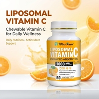Comprimés à croquer de vitamine C liposomale - Saveur orange pour un soutien antioxydant et immunitaire