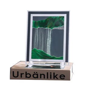 Tableau d'art de <span class=keywords><strong>sable</strong></span> <span class=keywords><strong>mouvant</strong></span>, <span class=keywords><strong>cadre</strong></span> rond en verre, paysage marin 3D en mouvement, <span class=keywords><strong>sable</strong></span> qui coule - Product Image 2