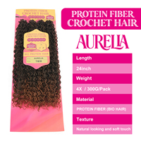 Rambut Sintetis Keriting Julianna Premium Protein Organik Tahan Panas FIber untuk Kepang Crochet Ekstensi Rambut Bio Fibra