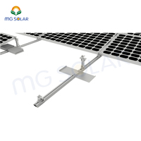 Support de fixation solaire en aluminium anodisé pour toit plat, installation facile, pour toiture métallique