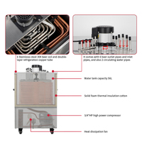 Machine à refroidir la bière électrique/à glace 6 serpentin en acier inoxydable, 120L/H, qualité alimentaire 3-5, idéale pour bars/pubs - Meilleure vente