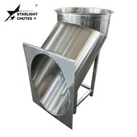 STARLIGHT CHUTES Goulotte de lavage PRO-SS304 en acier inoxydable avec moteur et contrôle d'accès intelligent SC-LC-500/600, garantie 1 an pour environnements exigeants