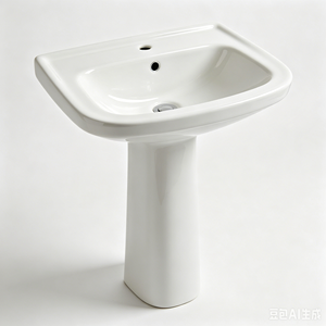 Lavabo sur pied pratique pour appartement, hôtel, toilettes publiques – Vente en gros - Product Image 6