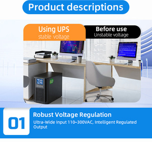 Alimentation sans interruption Prostar 3000VA/3kVA à onde sinusoïdale pure pour POS, serveur, caméra de sécurité, 220V 50/60Hz, UPS industriel - Product Image 3