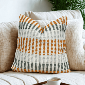 Housse de coussin noire lavable en coton tissé à la main, style vintage, pliable, pour siège de canapé, douce - Product Image 4