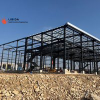Atelier préfabriqué économique, structure en acier préfabriquée, entrepôt agricole, bâtiment métallique