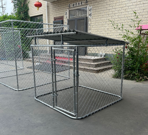 กรงสุนัขโลหะ6ฟุตพร้อมซิบปิดลายสัตว์แบบระบายอากาศได้ - Product Image 1