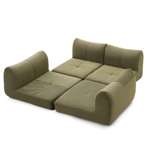 Three Seat Compression Fabric Italian Minimalism Folding Sponge Full Vacuum Living Room Small Apartment - Product Image 4