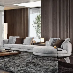 Luxus moderne italienische Wohnzimmer möbel Wohn möbel große Set Stoff Sofa Schnitte