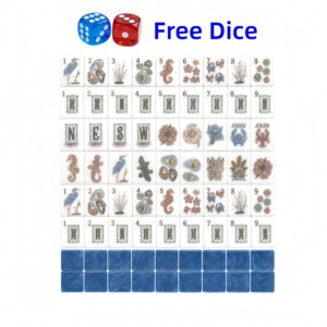 Juego de Fichas de Mahjong de Cerámica de Lujo Grabadas, para 4 Jugadores, Portátil, con Diseño Personalizado - Product Image 2