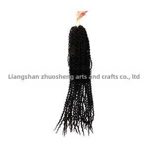 Perruque longue bouclée en soie basse température, double trame, tressée au crochet, 48 pouces, vente en gros directe usine, Shandong - Product Image 5
