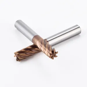 OEM ขายส่งเครื่องตัดมิลลิ่งทังสเตนคาร์ไบด์แข็งเครื่องตัด CNC End Mill เครื่องมือตัด - Product Image 1