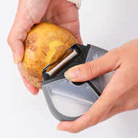 Hete Verkoop Keuken 3 In 1 Dunschiller Roterende Multifunctionele Roestvrijstalen Aardappel Dunschiller Snijmachine Rasp Shredder Groente Fruit Dunschiller