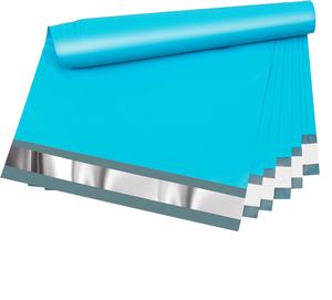 Huamaohengchun 10x13 Inch 100 Pcs Blue Poly <b>Bubble</b> Mailing Envelopes 2.4mil Thickness Waterproof Tear-resistant Biodegradable - Product Image 5