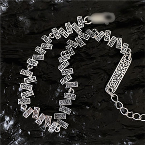 Gelang geometris persegi pola ANENJERY untuk wanita desain unik perhiasan tangan halus grosir - Product Image 6