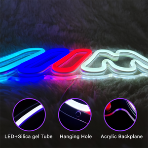 Letrero LED de Neón para Auto IIIM, Alimentado por USB 5V, Multicolor con Brillo Ajustable para Decoración de Pared en Garaje, Hogar y Centro Comercial - Product Image 5