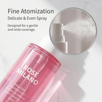 Spray per Capelli e Corpo di Lusso Soft Milano Rose OEM Personalizzato con Etichetta Privata, Eau De Parfum in Vetro Sfumato Rosa, Nebulizzazione Fine, Lunga Durata