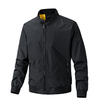 Nouvelle Tendance Blouson Bomber Homme Col Montant Logo Avant Doublure Polaire Fermeture Éclair Coupe-Vent Respirant Coupe Ajustée Design Personnalisé