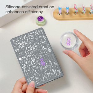 Outils en silicone neutres <span class=keywords><strong>de</strong></span> style dessin animé MR NAIL, tampon pour nail art, autocollant personnalisé, encre pour tamponnage, vernis, taille réglable - Product Image 5