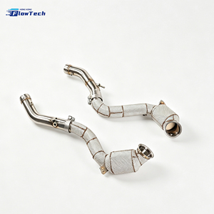 Kit de tubo de escape de alto rendimiento de acero inoxidable 304 para Mercedes AMG E63 W213 E63S S213 M177 4.0T V8 Twin Turbo de alto flujo, Euro 5, 200 celdas - Product Image 2