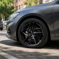 Jantes forgées sur mesure 16 17 18 19 20 21 22 pouces noires à 5 branches fendues 5x112 5x114.3 5x120 5x127 5x130 pour BMW Audi Mercedes