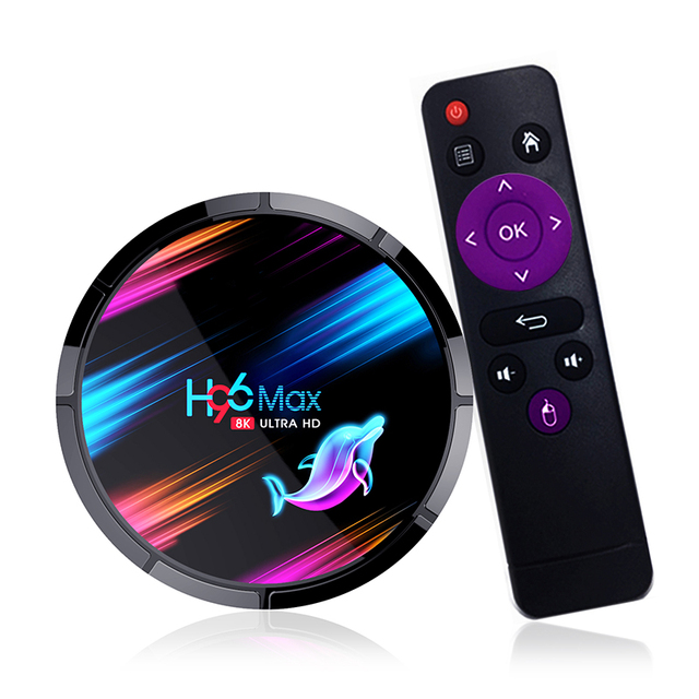 H96 Max X3 4gb 64gb Android Tv Box 9.0 Smart TVBox S905X3 2.4G/5Ghz Wifi HDR 4K H.265 4GB 32GB H96MAX Media Player