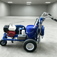 Machine de marquage routier par pulvérisation à froid avec tuyau de 10 m pour les lignes de zone de sécurité des campus scolaires