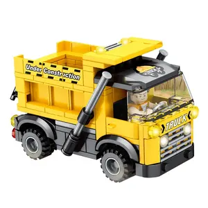 בסיטונאות לגו dump משאית-ילד של הנדסת dump משאית צעצועי רכב דגם DIY בניין בלוק צעצועי legoing