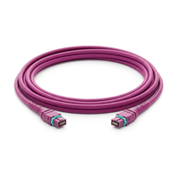 XinHaoZe OM4 12 Core MPO Fiber Optic Patch Cord 50/125m untuk Kabel FTTH FTTX Wireless Lan Pusat Data Garansi 1 Tahun
