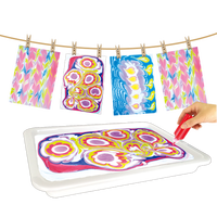 Kit d'art marbré magique pour enfants, fabrication OEM, jouets créatifs de peinture, peinture à l'eau non toxique pour enfants