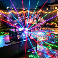 Projecteurs 2W avec télécommande RGB multicolores, animation 3D pour DJ, scène et éclairage de mariage |   YSH